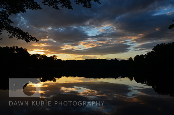 Sunset reflection